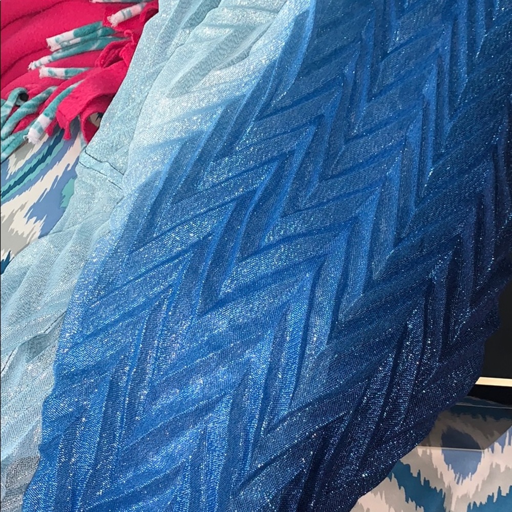 ombré blue Infinity scarf